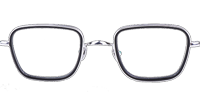 TH9061 Eyeglasses Silver Black