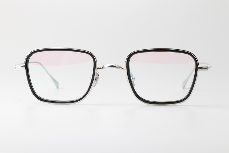 TH9061 Eyeglasses Silver Black