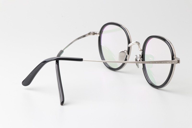 TH9063 Eyeglasses Silver Black