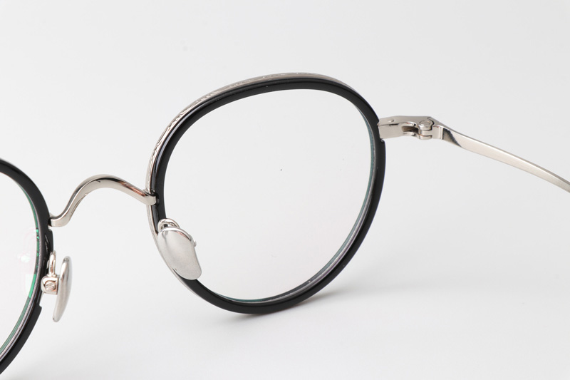 TH9063 Eyeglasses Silver Black