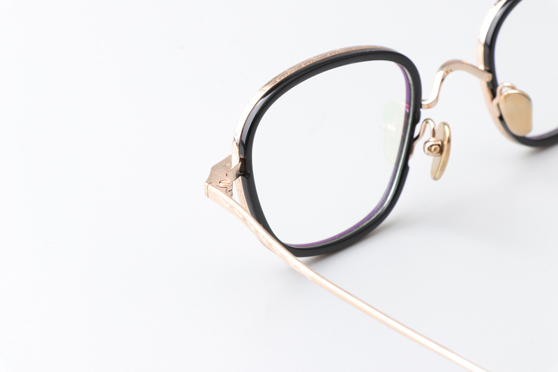 TH9065 Eyeglasses Gold Black