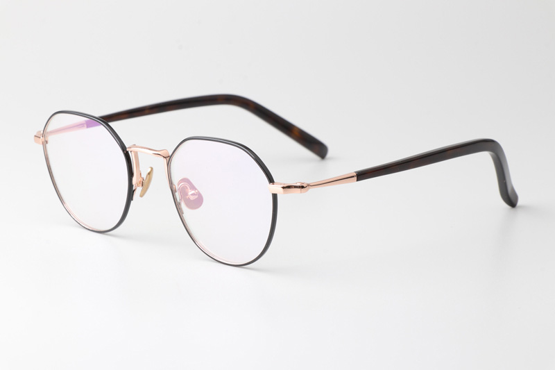 TH9066 Eyeglasses Black Gold Tortoise