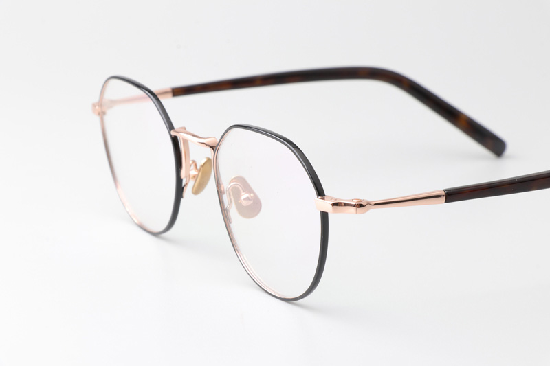 TH9066 Eyeglasses Black Gold Tortoise