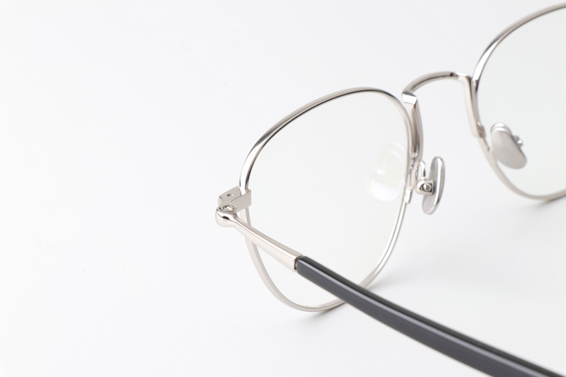 TH9067 Eyeglasses Silver Black