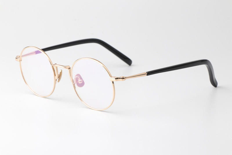 TH9068 Eyeglasses Gold Black