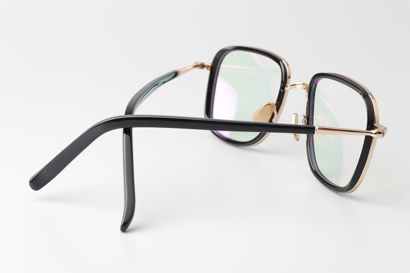 TH9070 Eyeglasses Gold Black