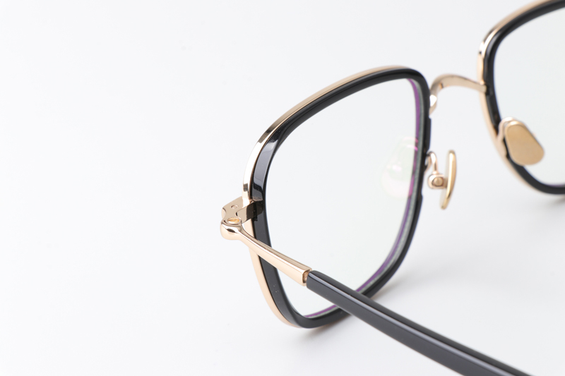TH9070 Eyeglasses Gold Black