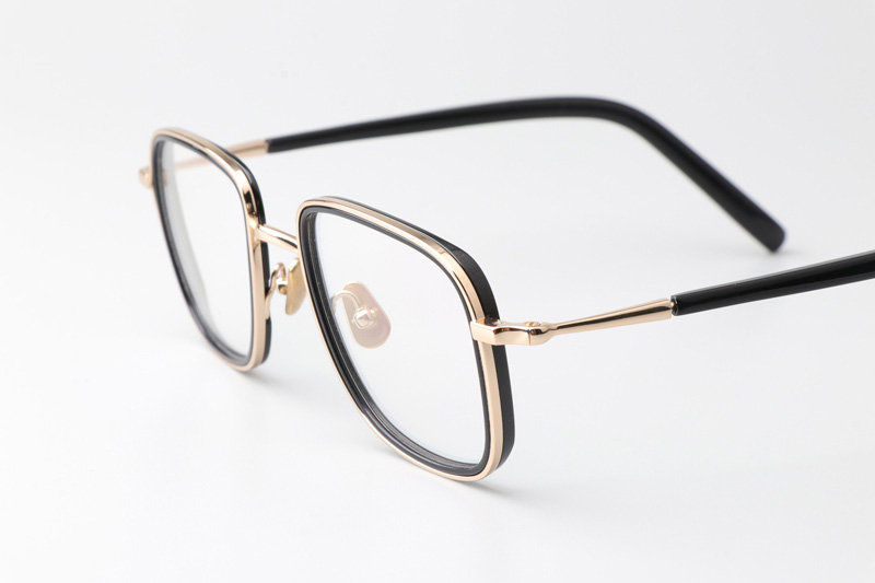 TH9070 Eyeglasses Gold Black