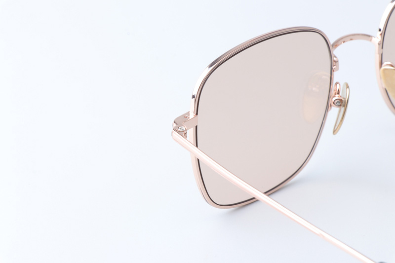 TH9077S Sunglasses Rose Gold Brown