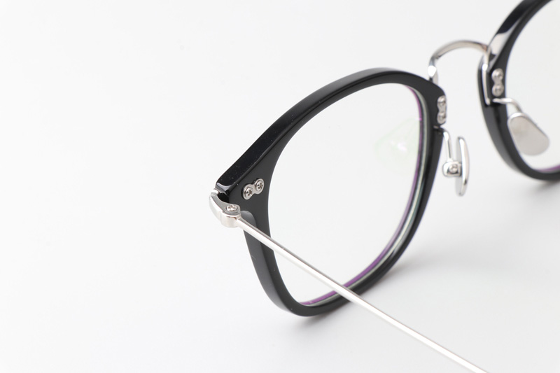 TH9081 Eyeglasses Black Silver