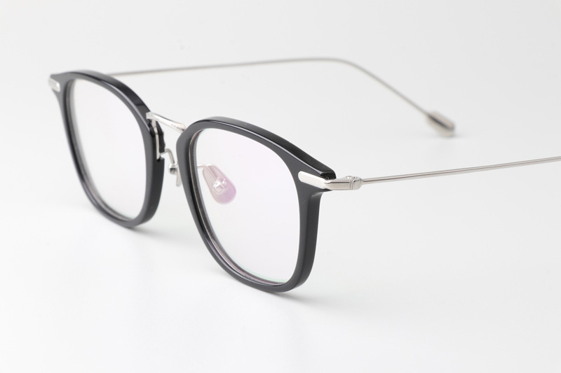 TH9081 Eyeglasses Black Silver