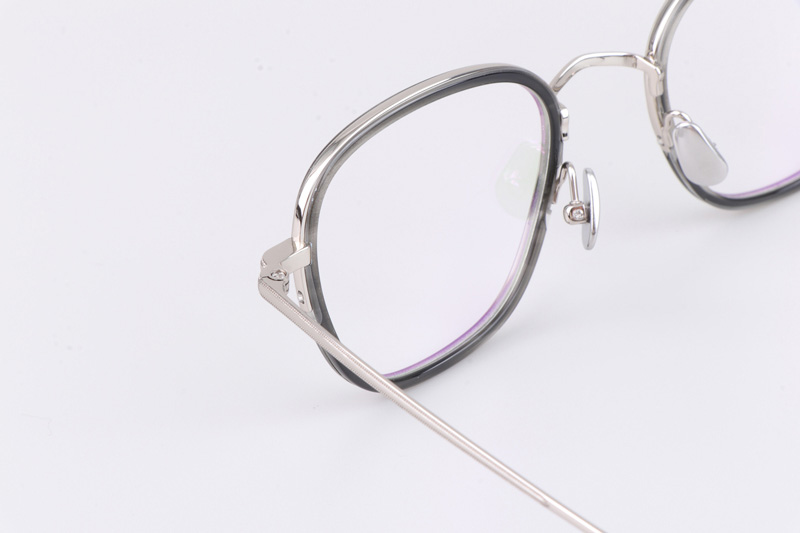 TH9085 Eyeglasses Black Silver