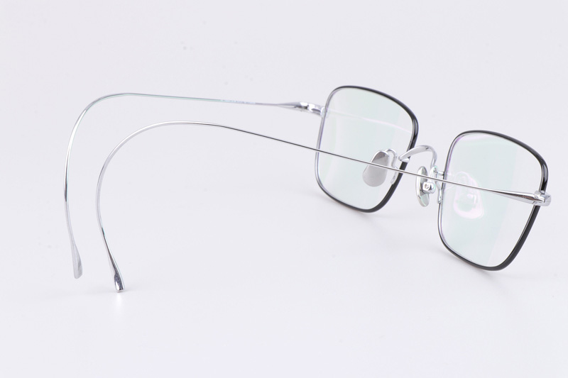 TH9091 Eyeglasses Black Silver