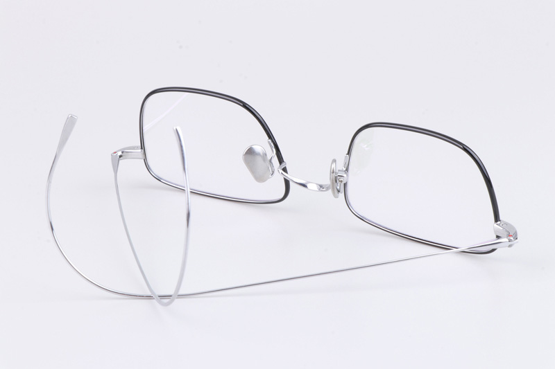 TH9091 Eyeglasses Black Silver