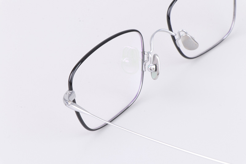 TH9091 Eyeglasses Black Silver