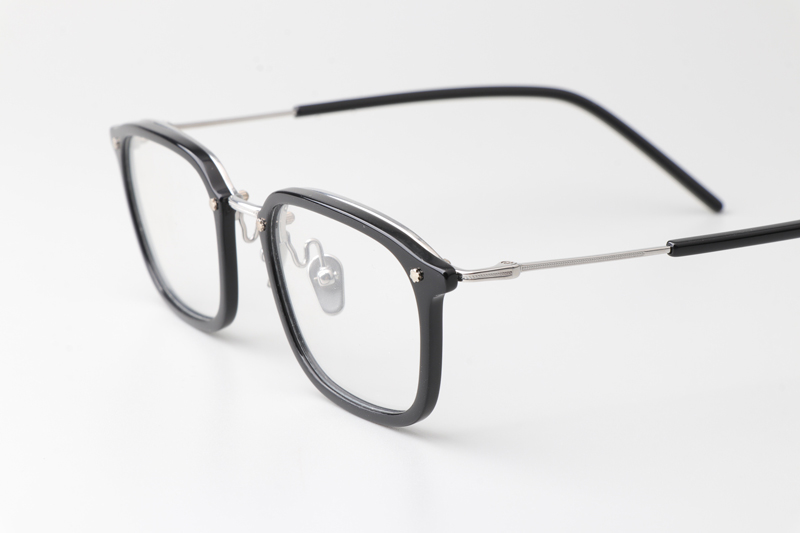 TH9093 Eyeglasses Black Silver