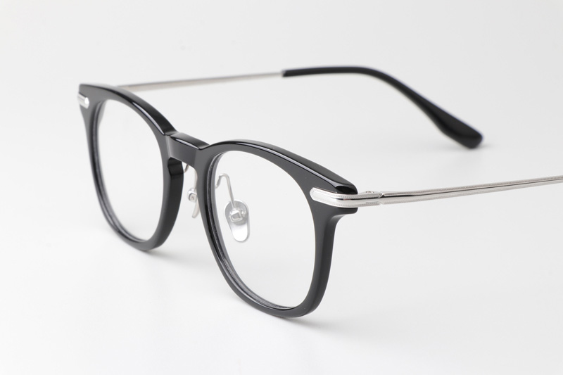 TH9127 Eyeglasses Black Silver