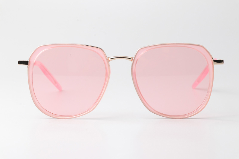 TM-Begins Sunglasses Gold Pink