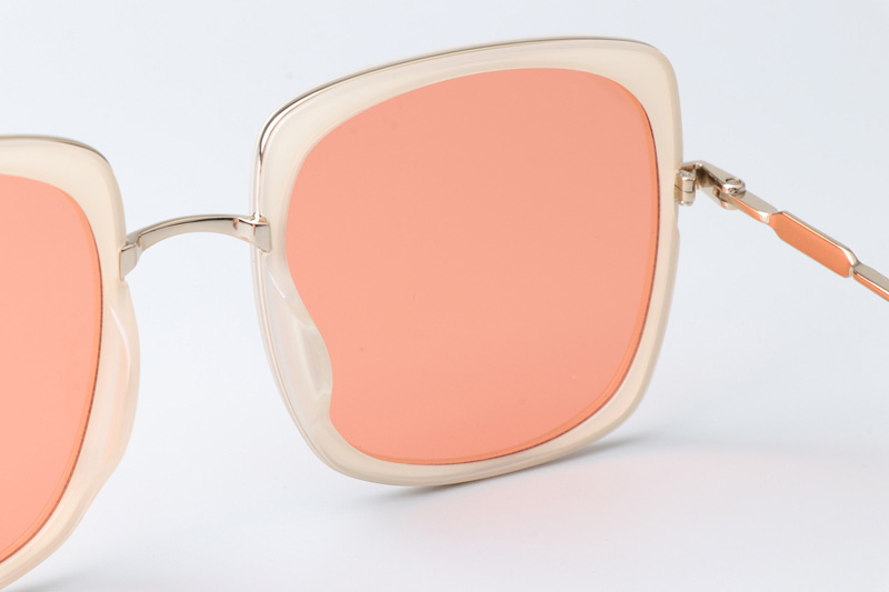 TM-Solstice Sunglasses Gold White Yellow