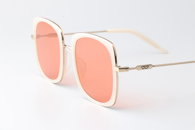 TM-Solstice Sunglasses Gold White Yellow