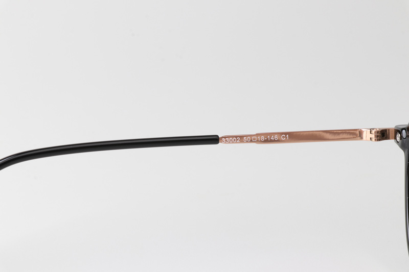 TT33002 Eyeglasses Black Rose Gold