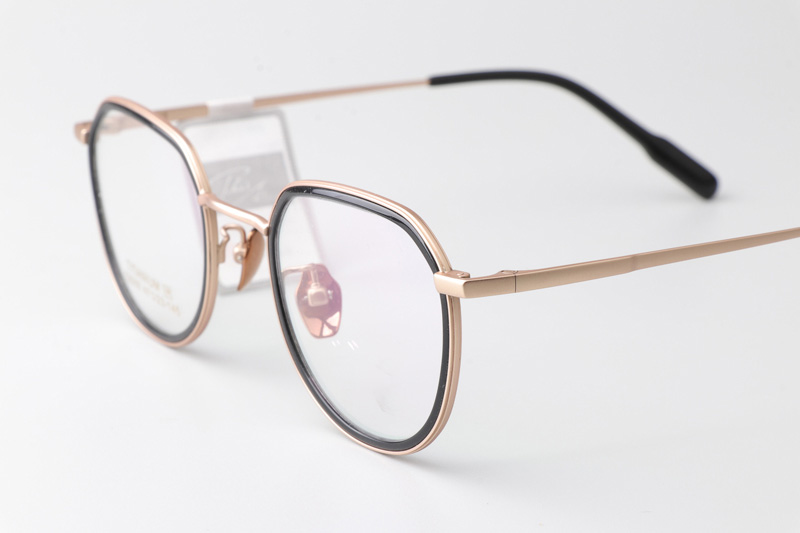 TT52009 Eyeglasses Black Gold