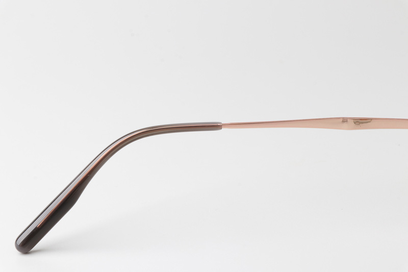 TT52021 Eyeglasses Green Rose Gold