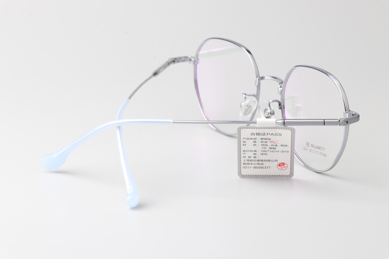TT66616 Eyeglasses Black Silver