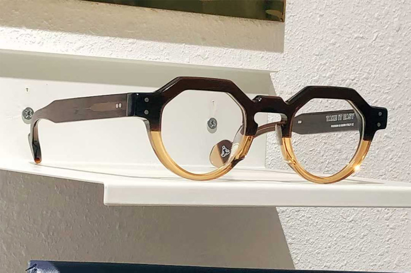 Take It Easy Eyeglasses Coffee Yellow