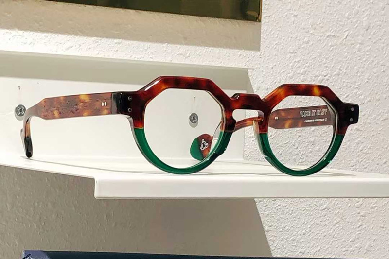 Take It Easy Eyeglasses Tortoise Green