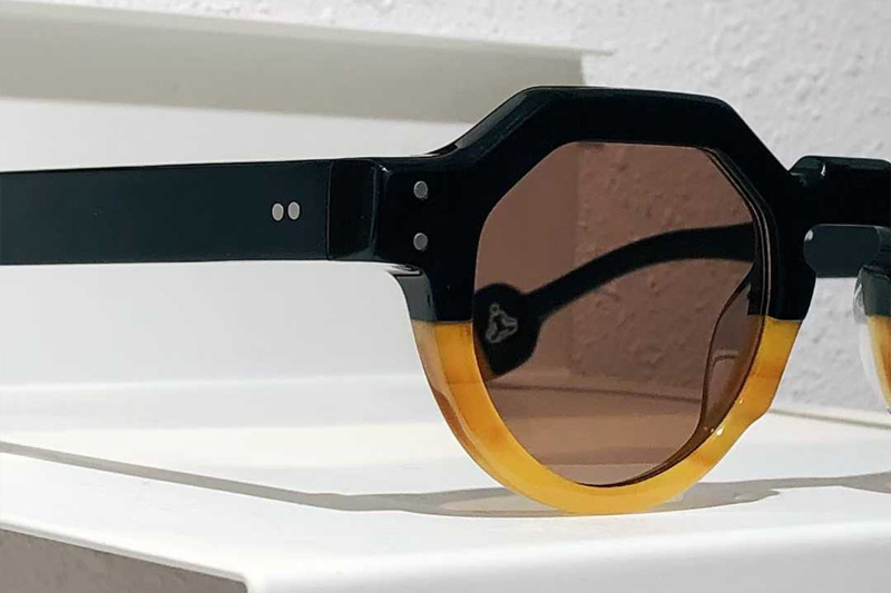 Take It Easy Sunglasses Black Yellow Brown