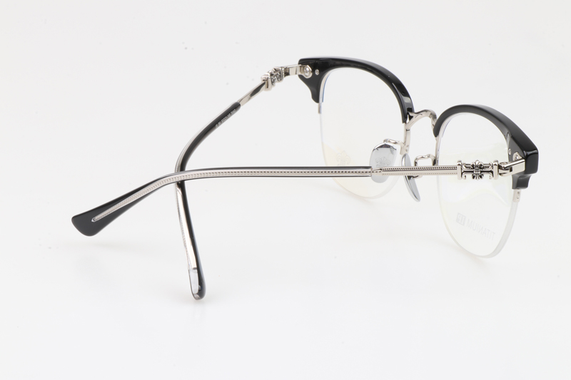 Tang Eyeglasses Black Silver