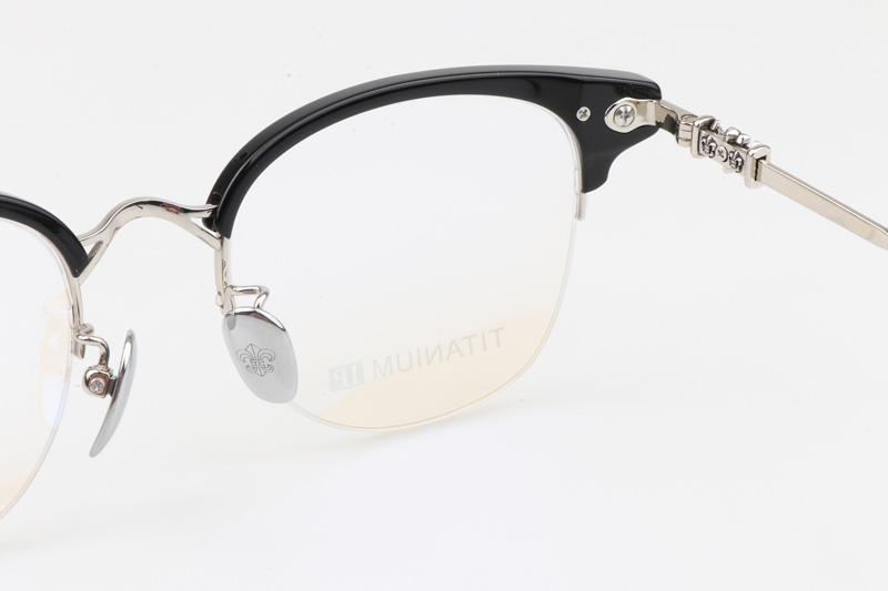 Tang Eyeglasses Black Silver