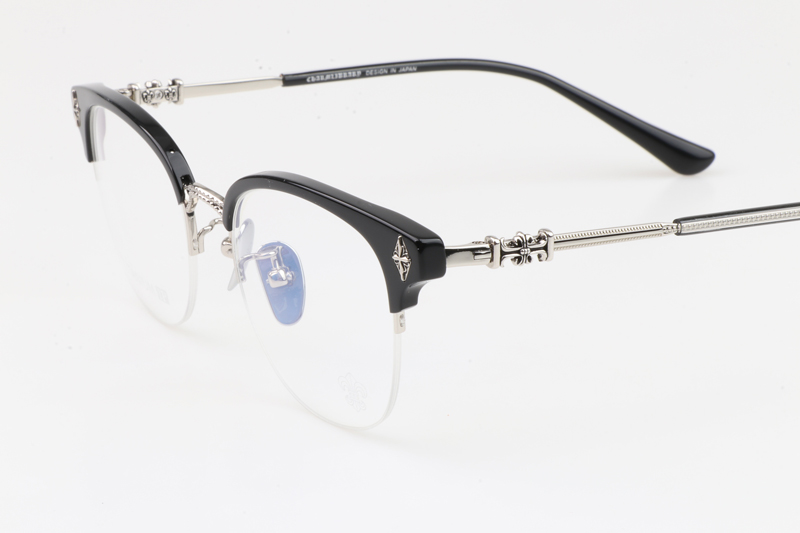 Tang Eyeglasses Black Silver