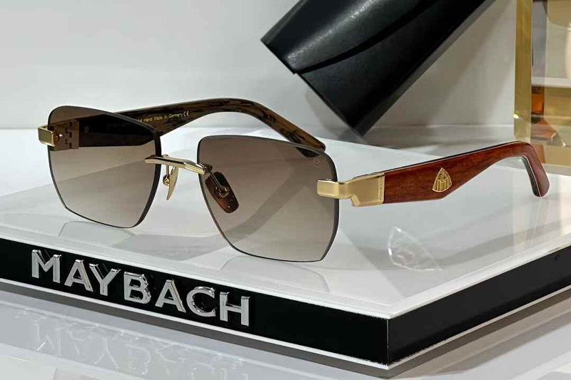The Arntml I Sunglasses Gold Red Gradient Brown