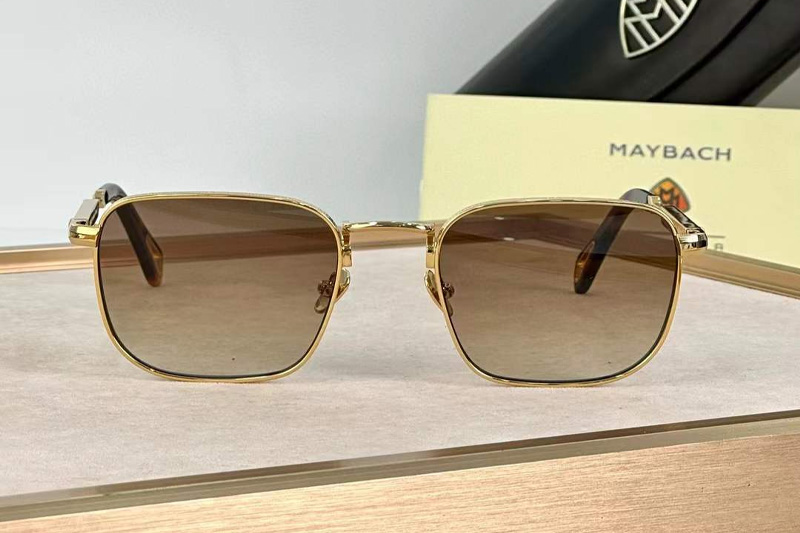 The Aro I Sunglasses Gold Gradient Brown