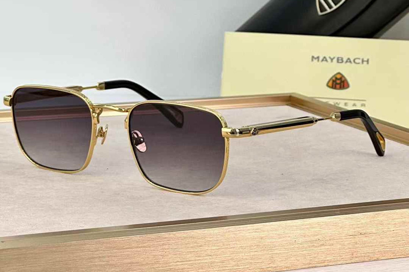 The Aro I Sunglasses Gold Gradient Gray