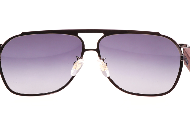 The Briwn Sunglasses Gunmetal Gradient Gray