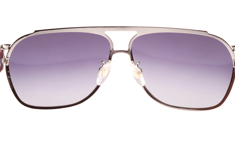 The Briwn Sunglasses Silver Gradient Gray
