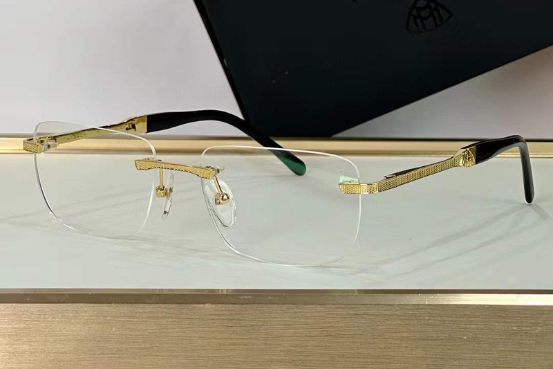 The Conquest Eyeglasses Gold Black