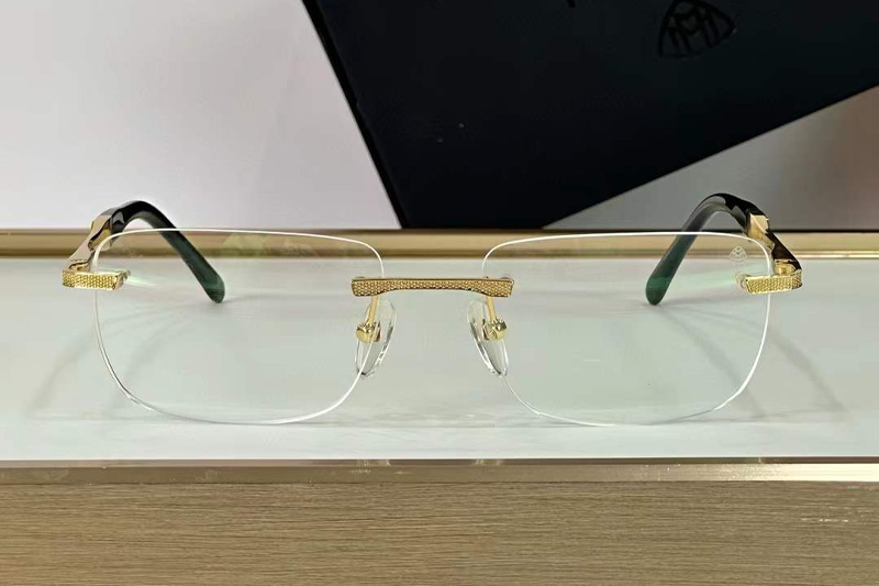The Conquest Eyeglasses Gold Black
