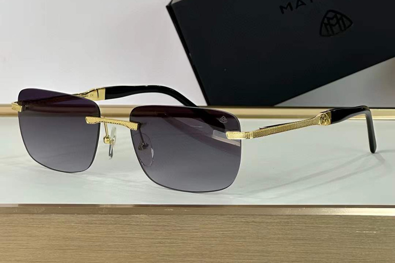 The Conquest Sunglasses Gold Gradient Gray