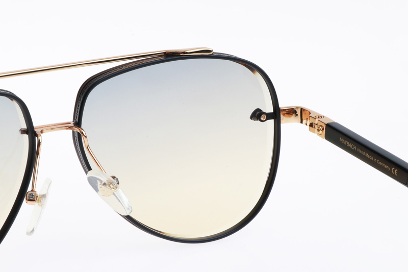 The Gen II Sunglasses Black Gold Gradient Gray