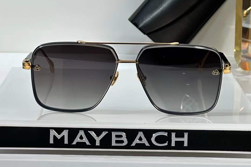 The Gen I Sunglasses Black Gold Gradient Gray
