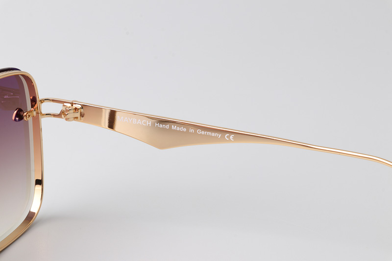 The Haly Sunglasses Gold Gradient Brown