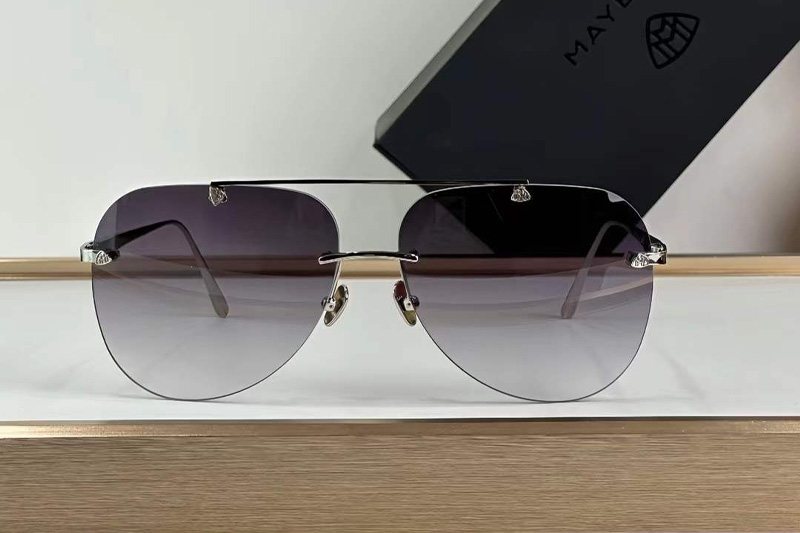The Horizon I Sunglasses Silver Gradient Gray