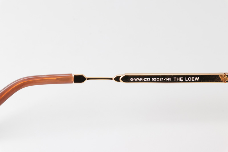 The Loew Sunglasses Gold Gradient Brown