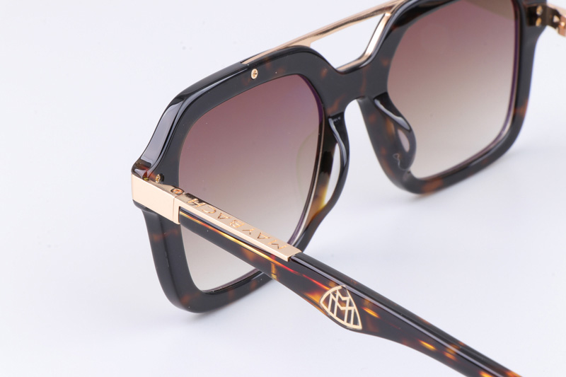 The Made Sunglasses Tortoise Gradient Brown