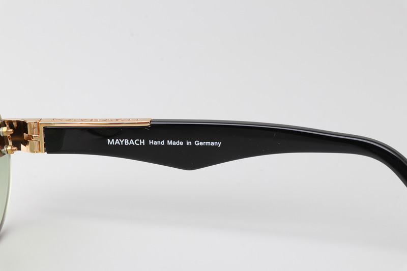 The Magic II Sunglasses Gold Black Gradient Green
