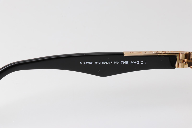 The Magic II Sunglasses Gold Black Gradient Green